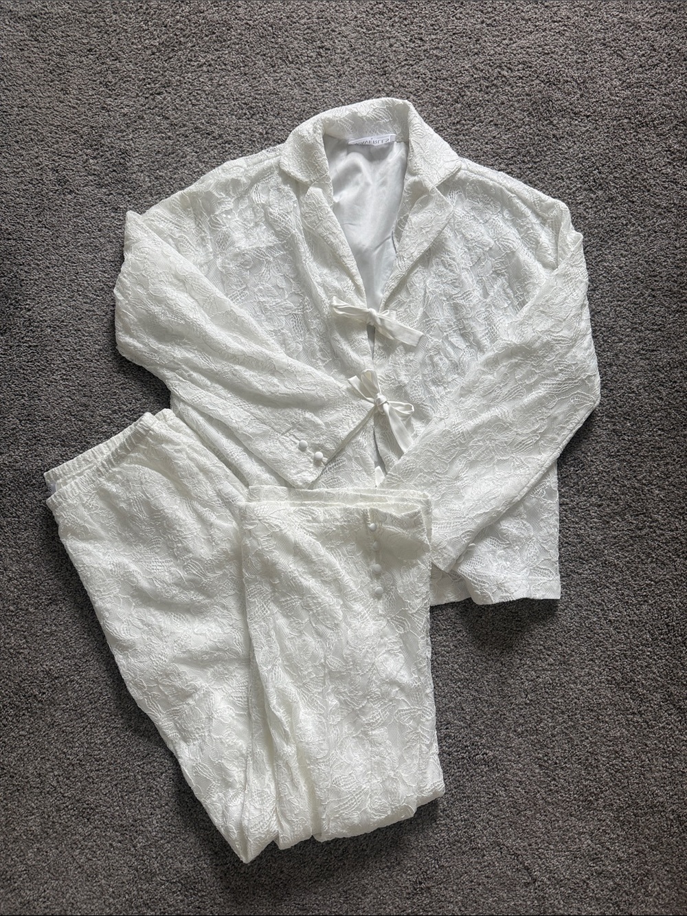 Waverles Lace and Sequin Pajamas